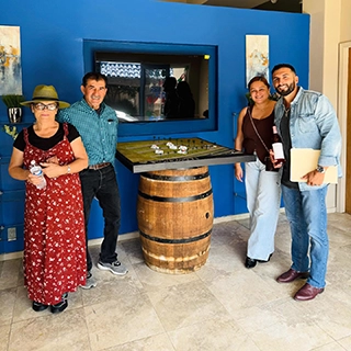 Clientes que recién compraron sus terrenos en venta de Finca Guadalupe.