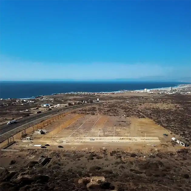 terrenos de Finca Guadalupe frente a Bajamar, en la costa de Ensenada